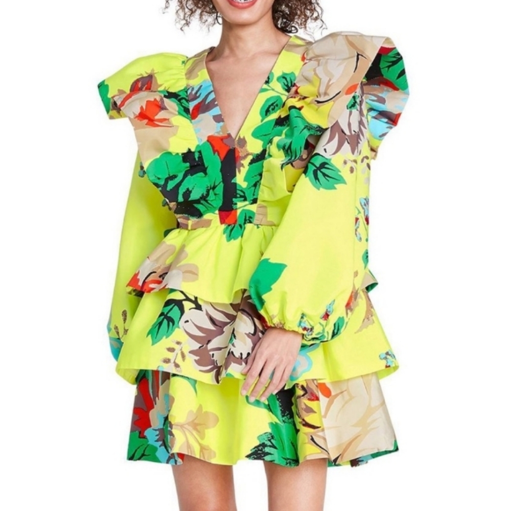 NWT Christopher John Rogers Yellow Dress